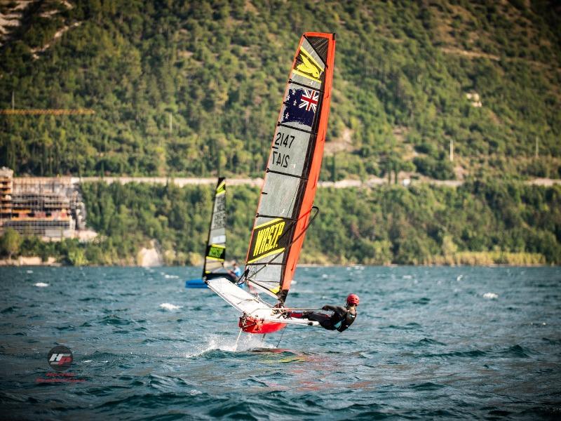 2019 WASZP European Championship photo copyright Hartas Productions taken at Fraglia Vela Malcesine and featuring the WASZP class