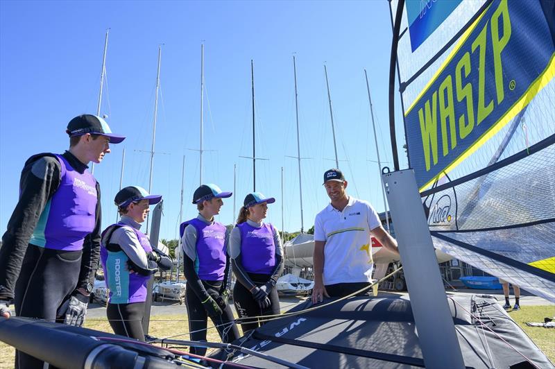 SailGP Inspire Learning Camp - Tom Slingsby photo copyright Michelle Fowler taken at  and featuring the WASZP class