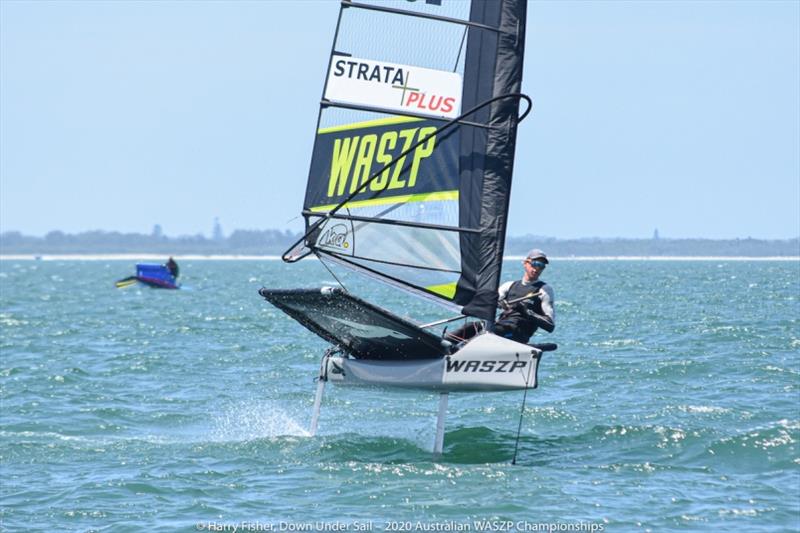 Jack Ferguson took out the Australian Championship and finished in fourth place overall - 2020 Australian WASZP Championships photo copyright Harry Fisher taken at Port Stephens Sailing and Aquatic Club and featuring the WASZP class
