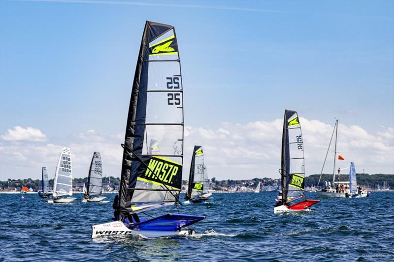 In 2019, the Waszp and Moth competed together at Kiel Week. A total of 24 one-person foiling dinghies from seven nations had entered photo copyright www.segel-bilder.de taken at Kieler Yacht Club and featuring the WASZP class