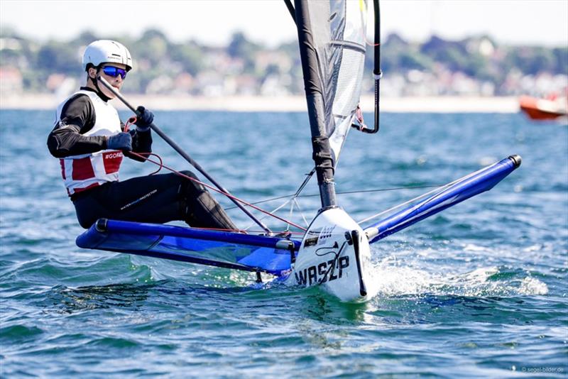 Magnus Frohmann (Wind und Welle) is one of the local heroes on the Kiel Fjord photo copyright www.segel-bilder.de taken at Kieler Yacht Club and featuring the WASZP class