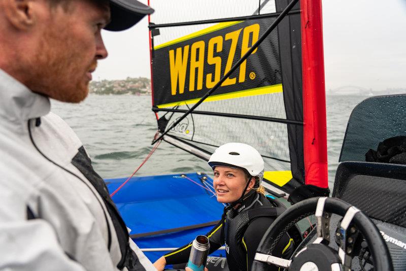 Australia SailGP Team Invitational Camp: Tom Slingsby and Natasha Bryant - photo © Beau Outteridge / SailGP