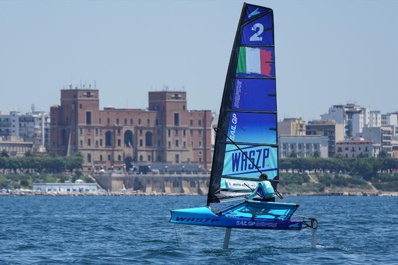 Inspire Racing in Taranto Italy, some quality racing by our future stars photo copyright Bob Martin for SailGP taken at  and featuring the WASZP class