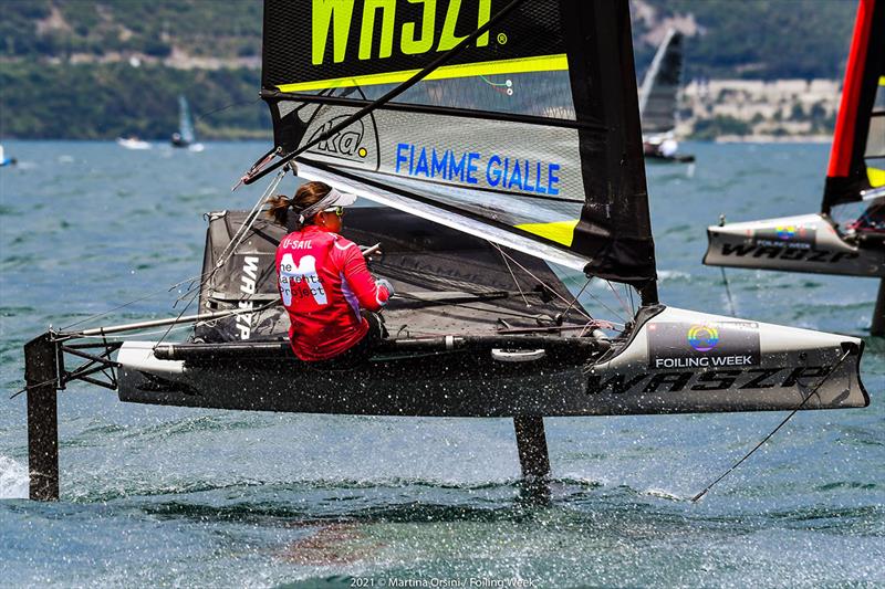 Margherita Porro at Foiling Week 2021 photo copyright Martina Orsini / Foiling Week taken at  and featuring the WASZP class