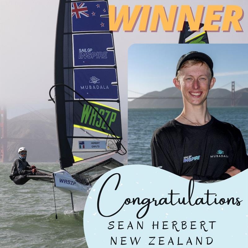 SailGP Inspire Racing - WASZP Men's Winner Sean Herbert, New Zealand photo copyright SailGP taken at  and featuring the WASZP class