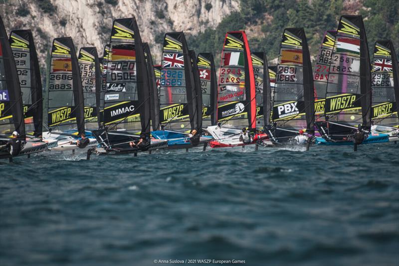 2021 WASZP European Games photo copyright Anna Suslova taken at Fraglia Vela Malcesine and featuring the WASZP class