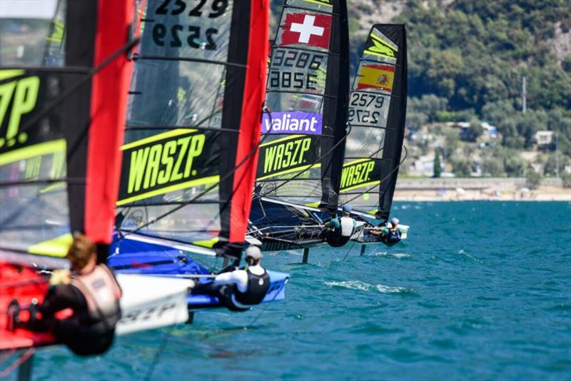 2022 International WASZP Games Championship Racing Day 1 photo copyright James Tomlinson taken at Fraglia Vela Malcesine and featuring the WASZP class