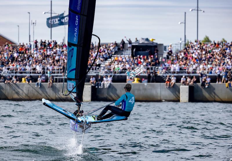 Young sailors take part in the Inspire Racing x WASZP program on Race Day 2 of the ROCKWOOL Denmark Sail Grand Prix in Copenhagen, Denmark - photo © Felix Diemer for SailGP