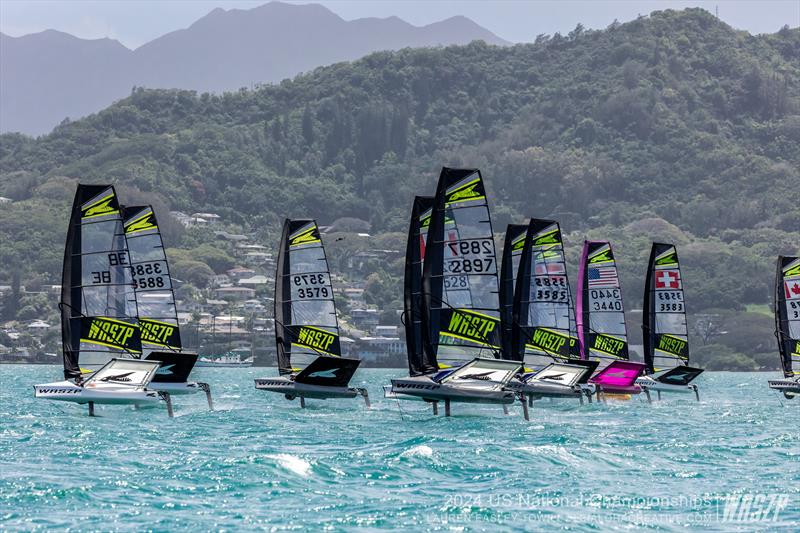 2024 WASZP US Nationals Day 1 photo copyright Lauren Easily Towill taken at Kaneohe Yacht Club and featuring the WASZP class