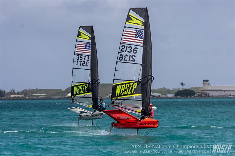 2024 WASZP US Nationals Day 2 photo copyright Lauren Easily Towill taken at Kaneohe Yacht Club and featuring the WASZP class