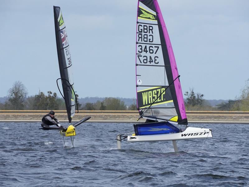 Toby Smith and Samson Cross during the WASZP Start of Seasons 2026 at Datchet Water - photo © Nici Hoyle
