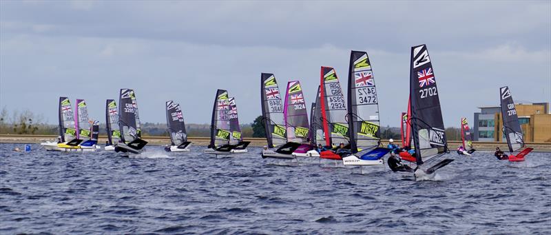 Startline during the WASZP Start of Seasons 2026 at Datchet Water - photo © Nici Hoyle