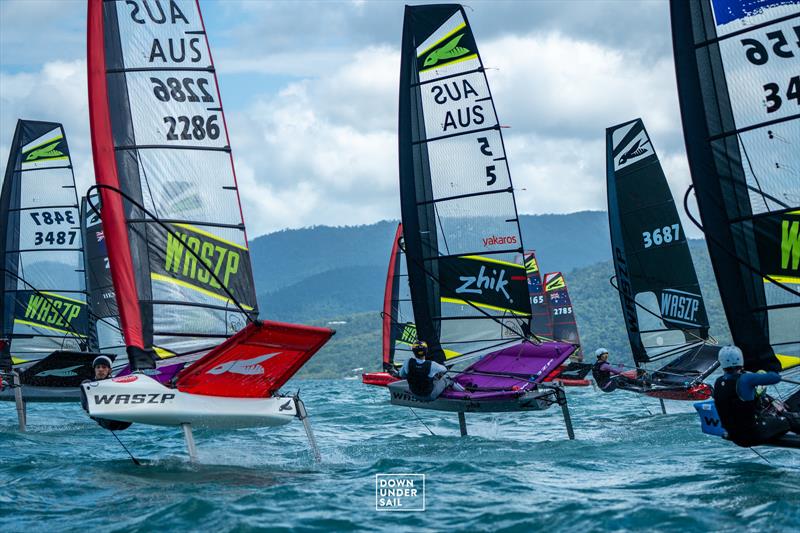Aussie Nationals at Airlie Beach photo copyright Down Under Sail taken at Whitsunday Sailing Club and featuring the WASZP class