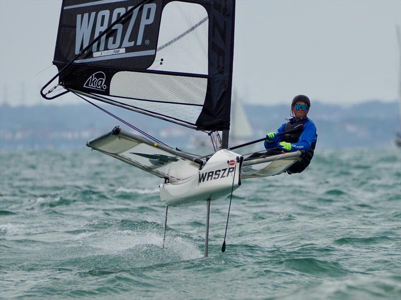 Harry O'Callaghan during the WASZP GP at the Royal Victoria Yacht Club - photo © Nici Hoyle