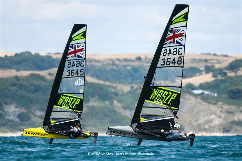 Toby Smith and Thomas Dempsey during the WASZP UK Nationals at the WPNSA - photo © James Tomlinson Photography