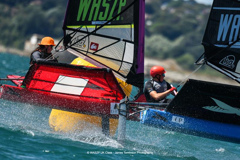 Close racing during the WASZP UK Nationals at the WPNSA - photo © James Tomlinson Photography