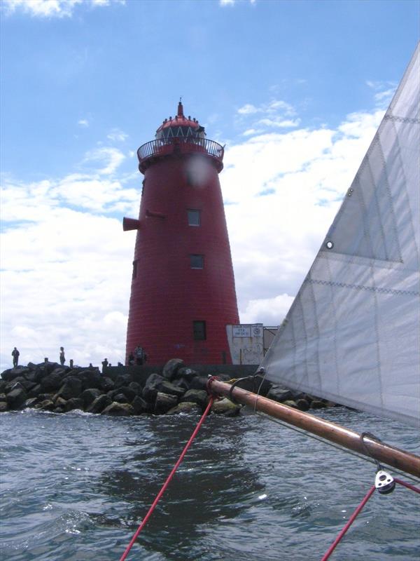 Poolbeg Light during the Battle of Clontarf Regatta 2014 photo copyright Vincent Delany taken at Clontarf Yacht & Boat Club and featuring the Water Wag class