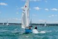 Colin and Lexie Goodman showing how a Woodie can move - Wayfarer Southern Area Championships at Whitstable © Matthew King