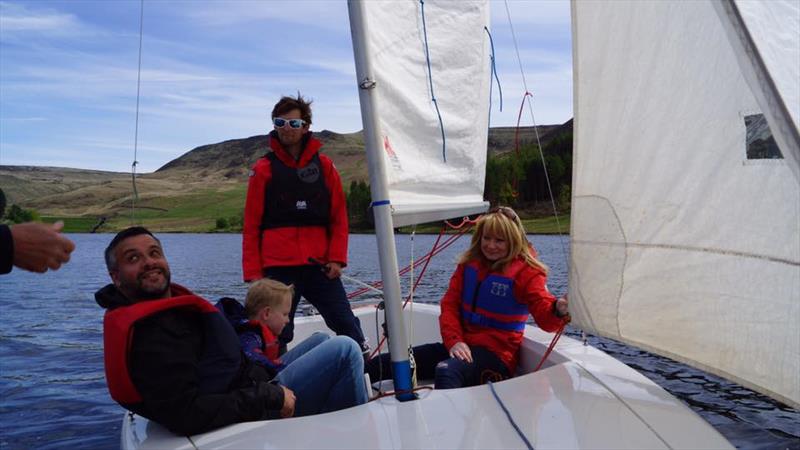 Push the Boat Out at Dovestone photo copyright Andy Goddard taken at Dovestone Sailing Club and featuring the Wayfarer class