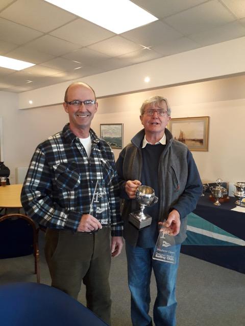 Wayfarer Inlands - Winners, Simon Townsend (l) and Michael McNamara photo copyright Anthony Cooper taken at Datchet Water Sailing Club and featuring the Wayfarer class