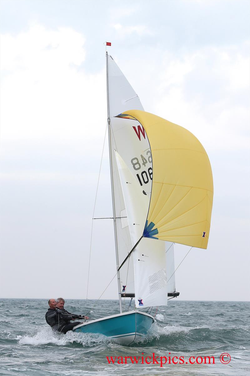 Michael McNamara & Simon Townsend win the Wayfarer Southern Area Championship at Shoreham photo copyright Warwick Baker / www.warwickpics.com taken at Shoreham Sailing Club and featuring the Wayfarer class