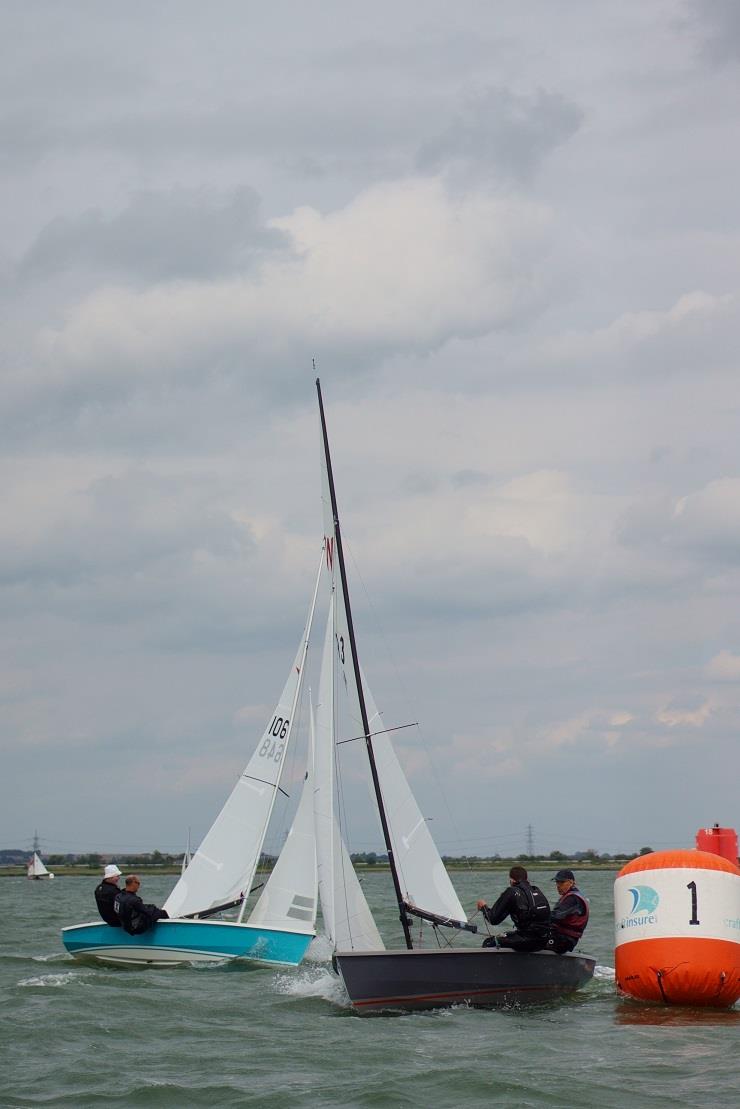 Wayfarer Nationals 2021 at Medway Yacht Club day 1 photo copyright Richard Janulewicz / www.sharkbait.org.uk taken at Medway Yacht Club and featuring the Wayfarer class