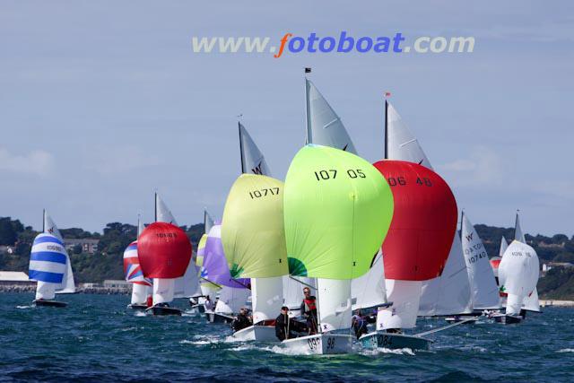 Wayfarer Internationals at Weymouth day 3 photo copyright Steve Bell / www.fotoboat.com taken at  and featuring the Wayfarer class