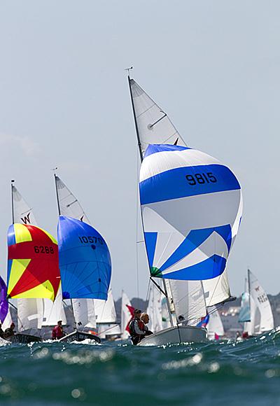 Wayfarer Internationals at Weymouth photo copyright Richard Langdon / Ocean Images taken at  and featuring the Wayfarer class