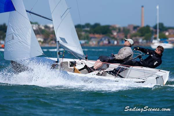 Wayfarer National Championships day 2 photo copyright David Harding / www.sailingscenes.com taken at Parkstone Yacht Club and featuring the Wayfarer class