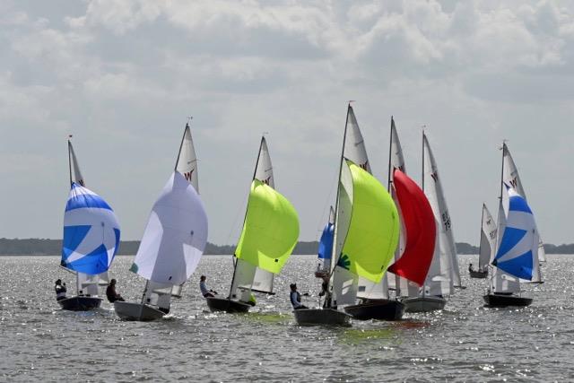 Race 2 of the Wayfarer International Championships 2022 at Lake Eustis, Florida photo copyright John Cole taken at Lake Eustis Sailing Club and featuring the Wayfarer class