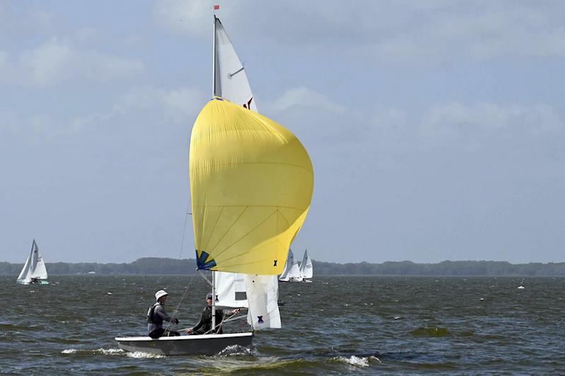 Mike McNamara and Simon Townsend win the Wayfarer International Championships 2022 at Lake Eustis, Florida photo copyright John Cole taken at Lake Eustis Sailing Club and featuring the Wayfarer class