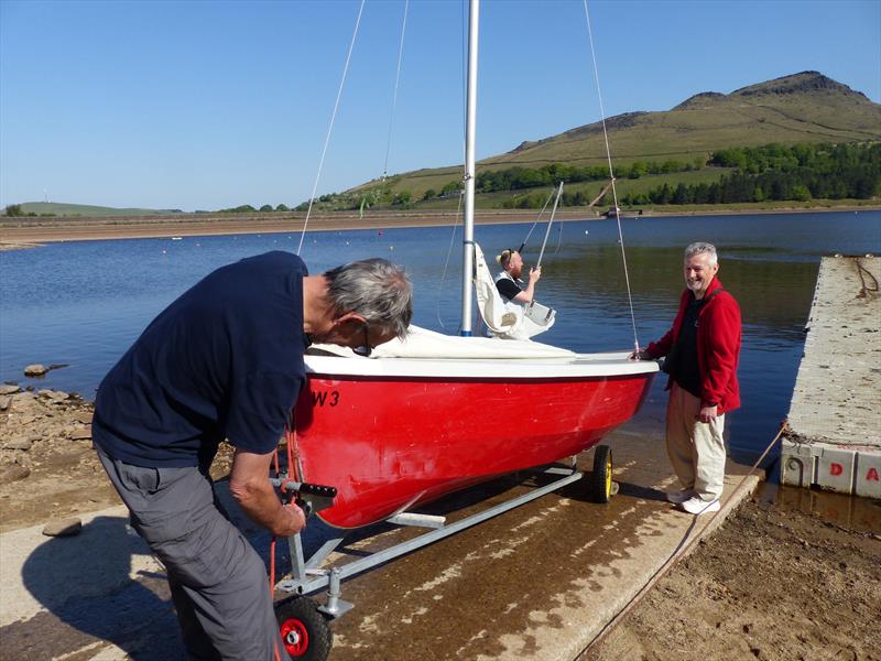 John Hughes and John MacDonald during the Dovestone Sailing Club Open Day photo copyright Nik Lever taken at Dovestone Sailing Club and featuring the Wayfarer class