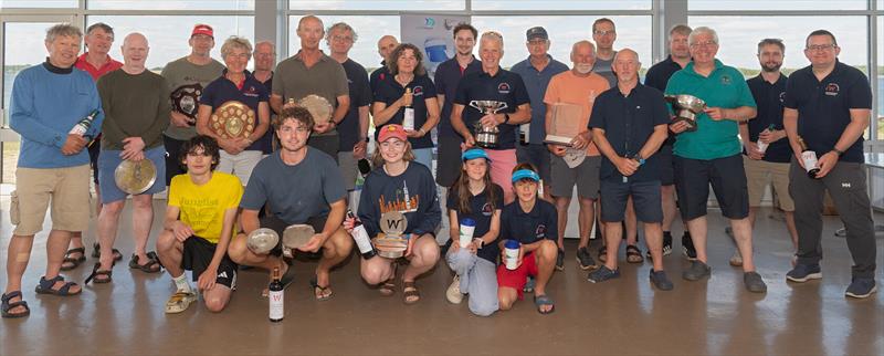 Prize winners in the Wayfarer Nationals at Grafham Water photo copyright Paul Sanwell / OPP taken at Grafham Water Sailing Club and featuring the Wayfarer class