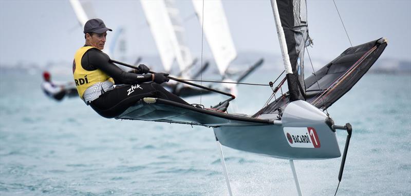 Paul Goodison winning the International Moth Worlds 2018 in Bermuda - photo © Martina Orsini