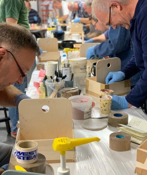 Teaching epoxy basics - photo © Wessex Resins & Adhesives