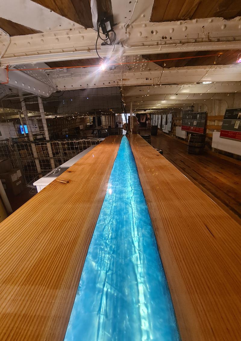 Stunning ship bar, made with Entropy Resins, aboard the Tall Ship Glenlee photo copyright Entropy Resins taken at  and featuring the  class