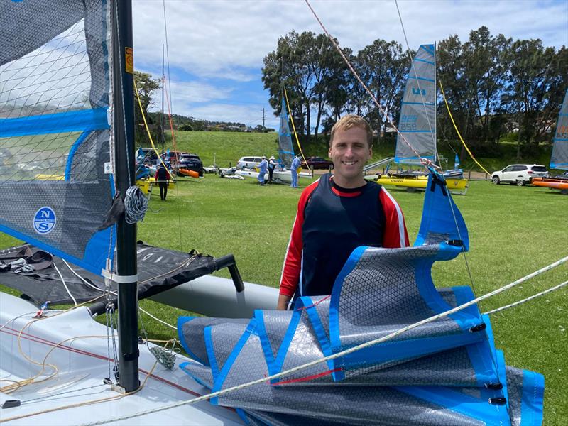 Australian Weta Class National Championships - John Richardson Winner of the one-up class photo copyright Aus Weta taken at Port Kembla Sailing Club and featuring the Weta class