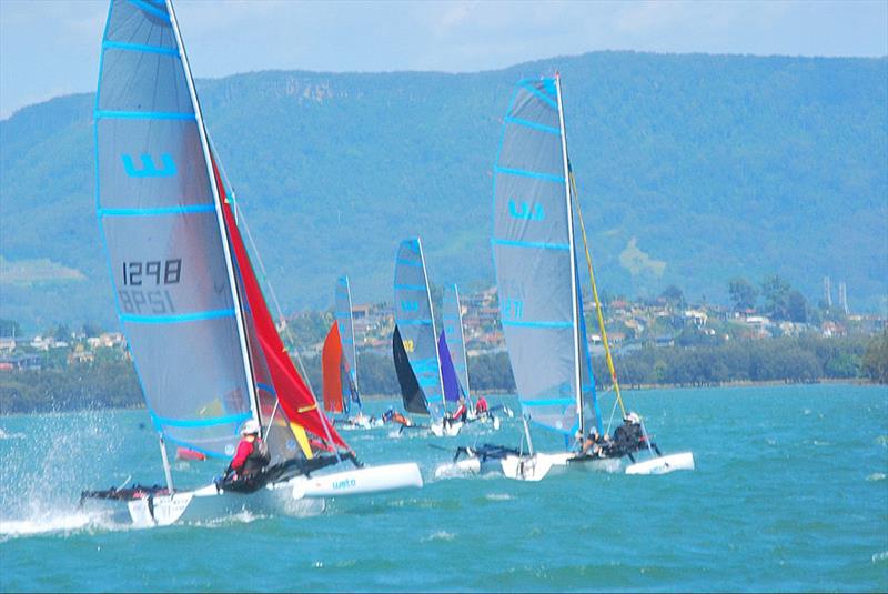 Australian Weta Class National Championships - One up fleet downwind - photo © Aus Weta