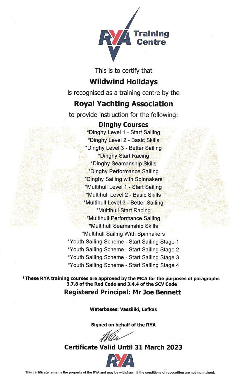 RYA courses at Wildwind - photo © Wildwind