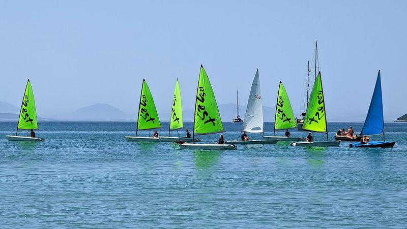 Beginners on the water enjoying the morning light winds, with expert instruction from the Wildwind team photo copyright Mark Jardine taken at  and featuring the  class