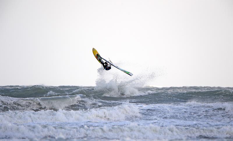 Big wave action from the Red Bull Storm Chase in Cornwall - photo © Bob Berry / www.bbphoto.net
