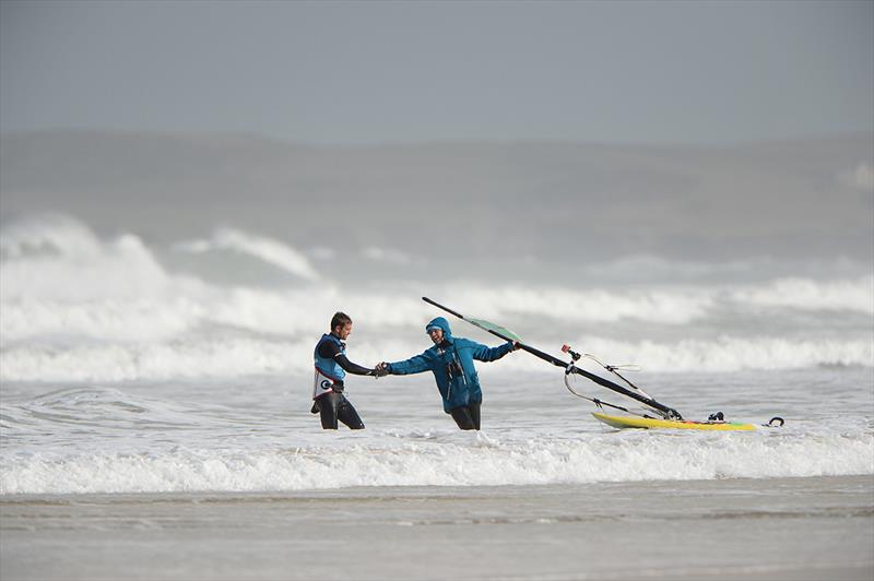 Big wave action from the Red Bull Storm Chase in Cornwall - photo © Bob Berry / www.bbphoto.net