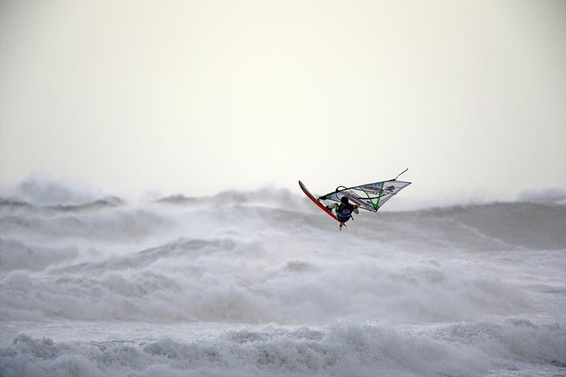 Big wave action from the Red Bull Storm Chase in Cornwall - photo © Bob Berry / www.bbphoto.net