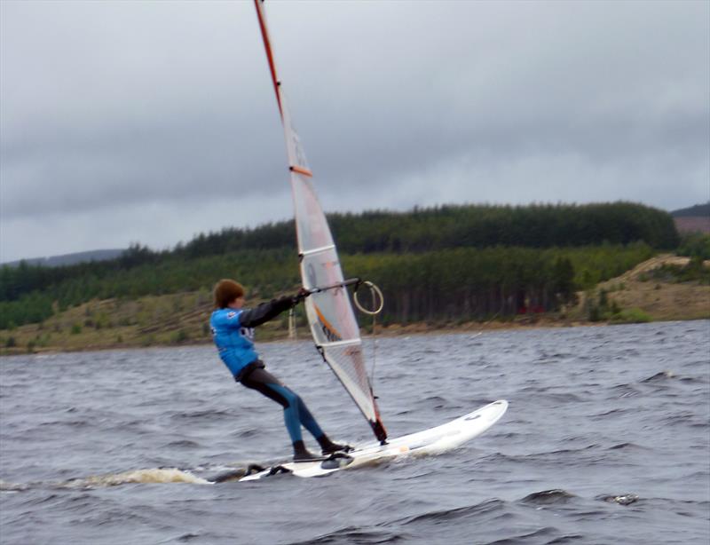 Archie Dodd during the T15 event at Kielder Water photo copyright John Scullion taken at Kielder Water Sailing Club and featuring the Windsurfing class