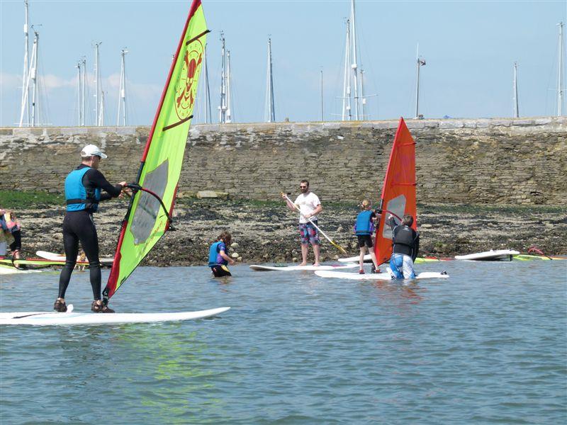Torpoint Mosquito open day 2014 photo copyright Keith Watts taken at Torpoint Mosquito Sailing Club and featuring the Windsurfing class