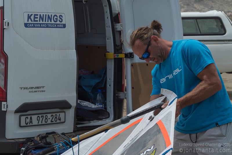 Martin Hulinsky at the Luderitz Speed Challenge 2015 - photo © Jonathan Tait / www.jonathantait.com