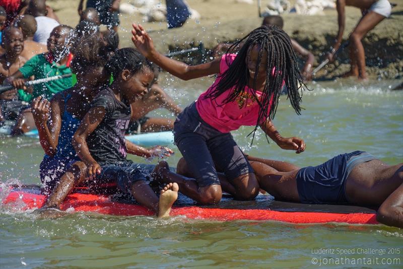 Luderitz Speed Challenge fun photo copyright Jeremy Lacave taken at  and featuring the Windsurfing class