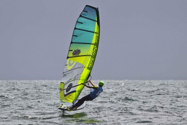 Foiling Bay photo copyright Emeline Roussel taken at Yacht Club de La Baule and featuring the Windsurfing class