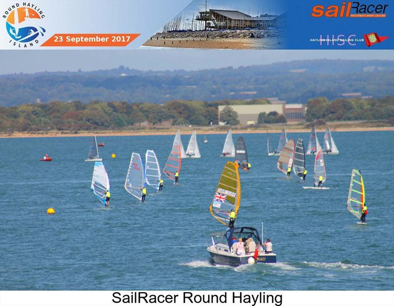 2017 SailRacer Round Hayling Race photo copyright Tim Olin / www.olinphoto.co.uk taken at Hayling Island Sailing Club and featuring the Windsurfing class