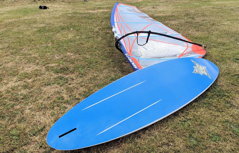 Old school windsurfing kit, but still a lot of fun! - photo © Mark Jardine
